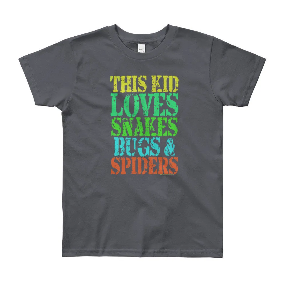 This Kid Loves Snakes Bugs Spiders Youth T-Shirt