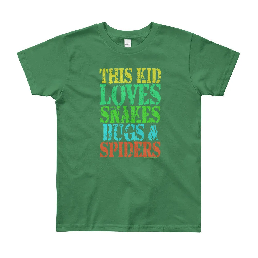 This Kid Loves Snakes Bugs Spiders Youth T-Shirt
