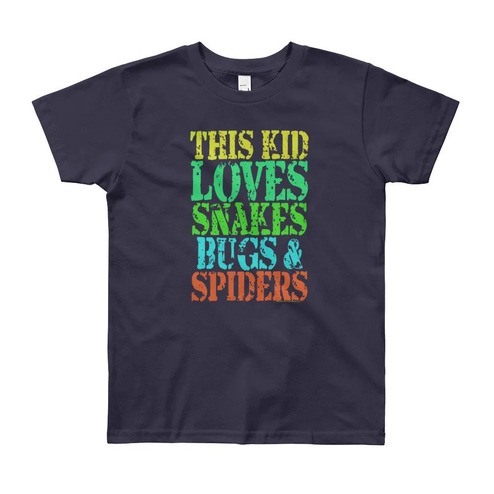 This Kid Loves Snakes Bugs Spiders Youth T-Shirt