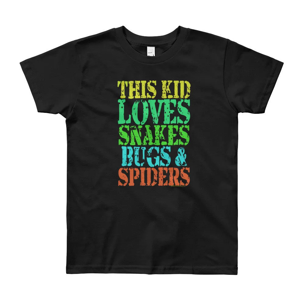 This Kid Loves Snakes Bugs Spiders Youth T-Shirt