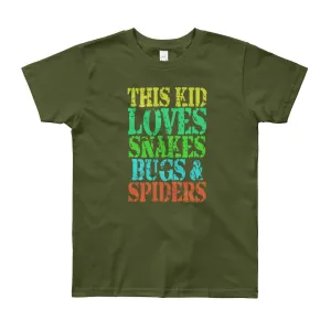 This Kid Loves Snakes Bugs Spiders Youth T-Shirt