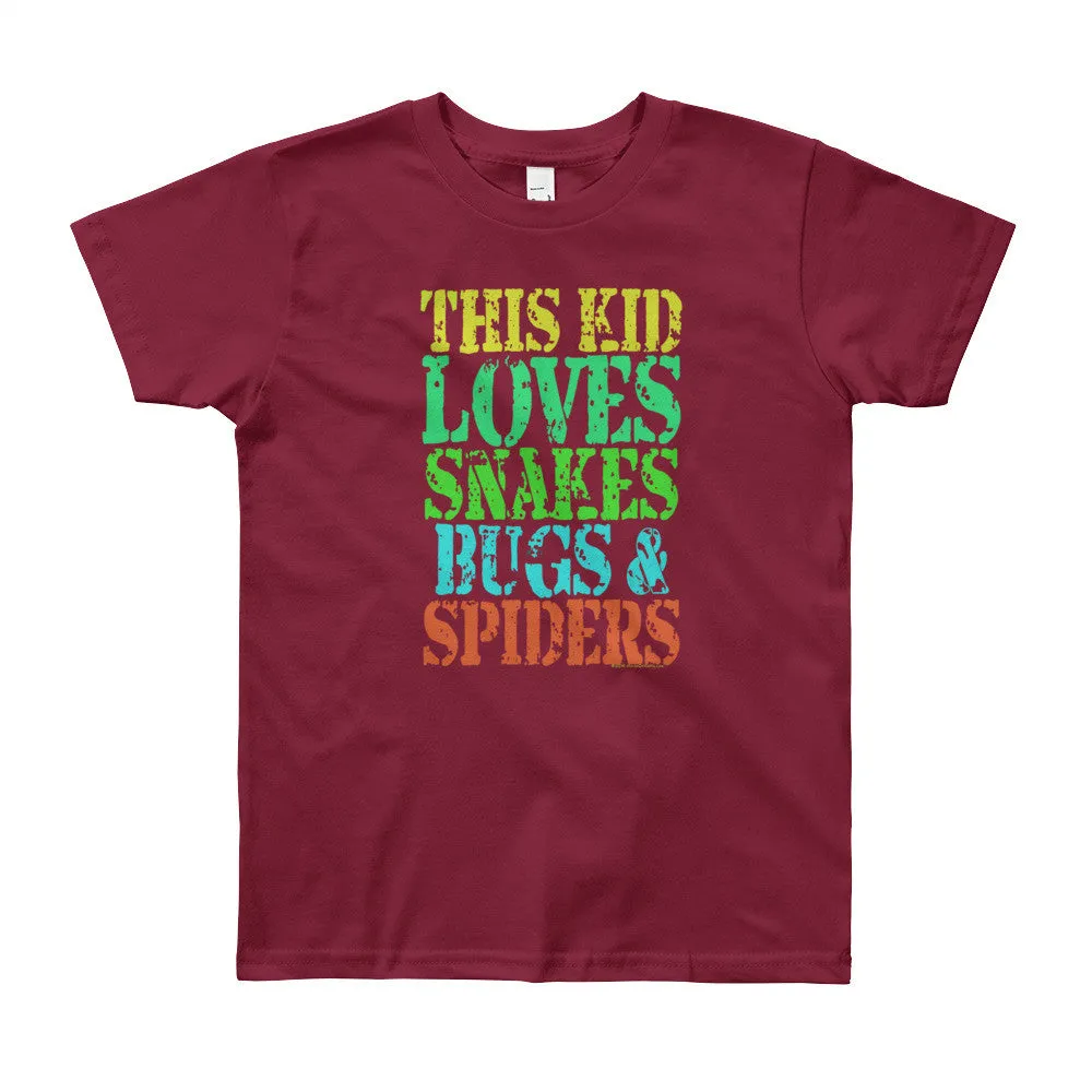 This Kid Loves Snakes Bugs Spiders Youth T-Shirt