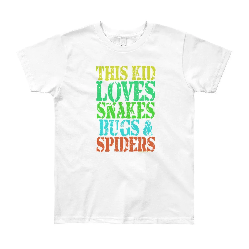 This Kid Loves Snakes Bugs Spiders Youth T-Shirt