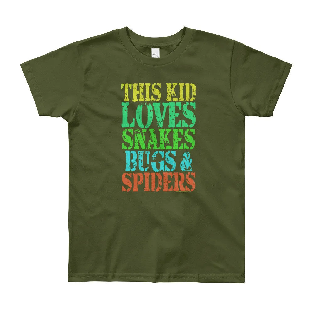 This Kid Loves Snakes Bugs Spiders Youth T-Shirt