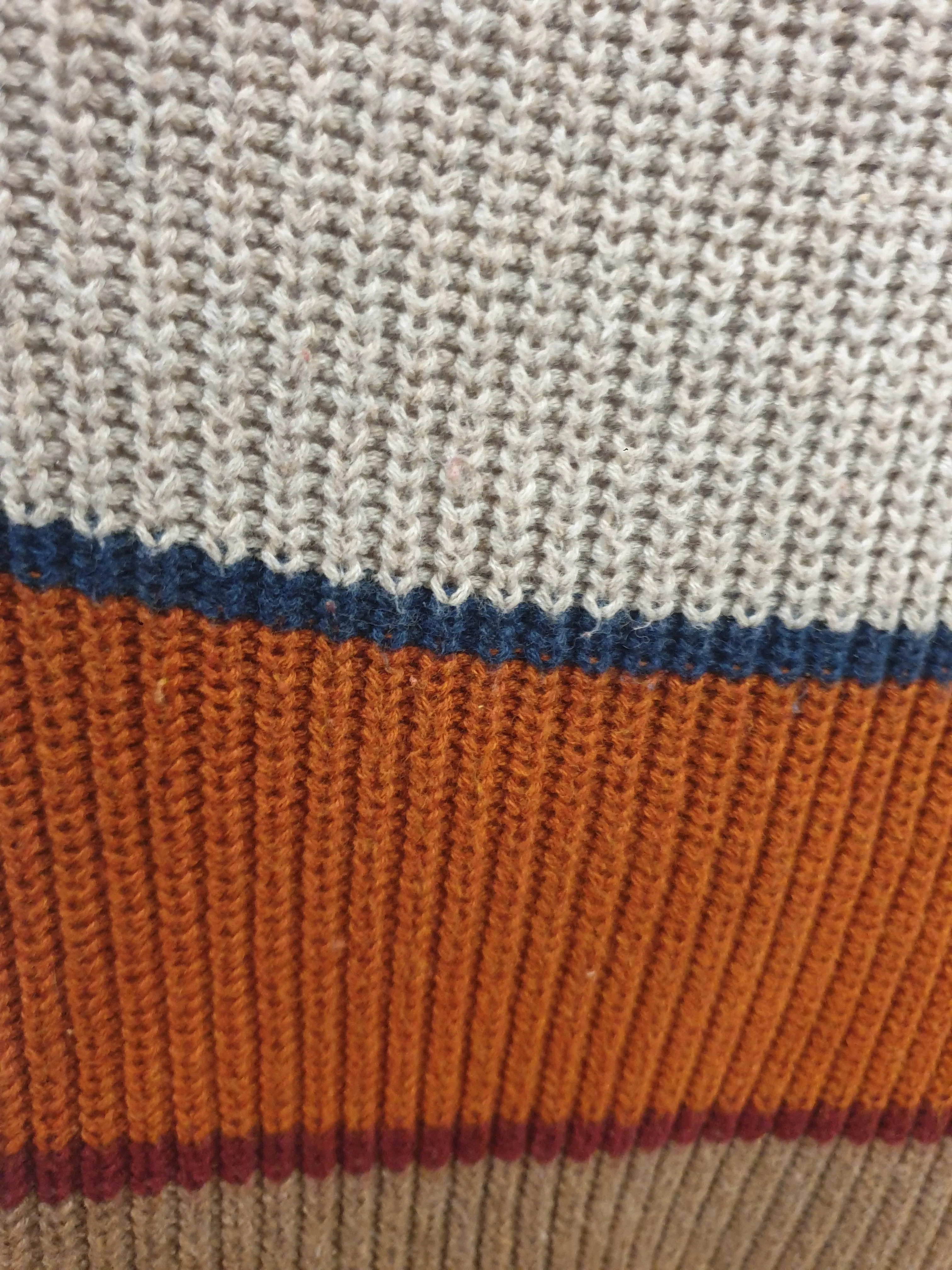 Thought cotton-wool autumnal toned knit jumper size 18