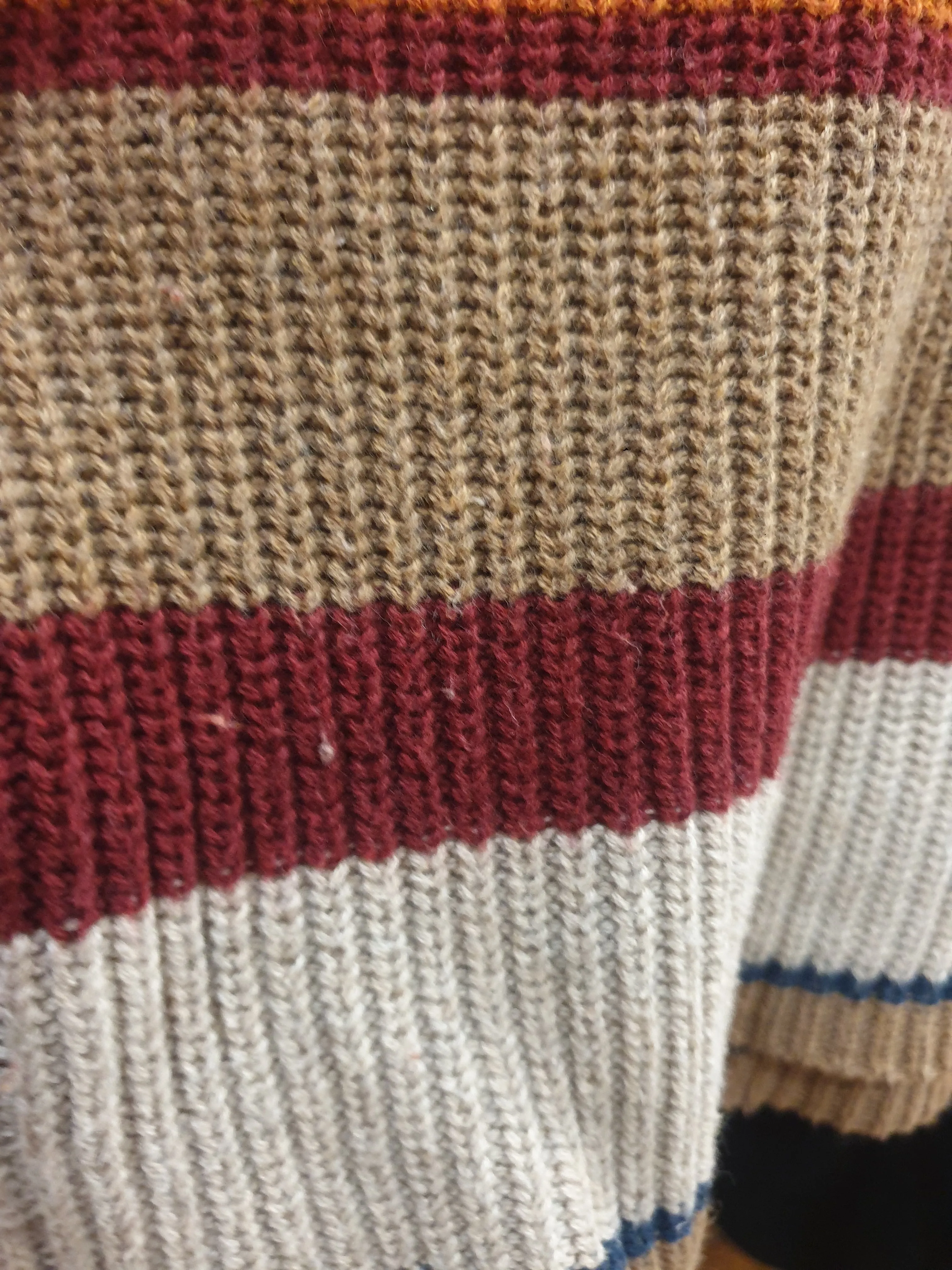 Thought cotton-wool autumnal toned knit jumper size 18