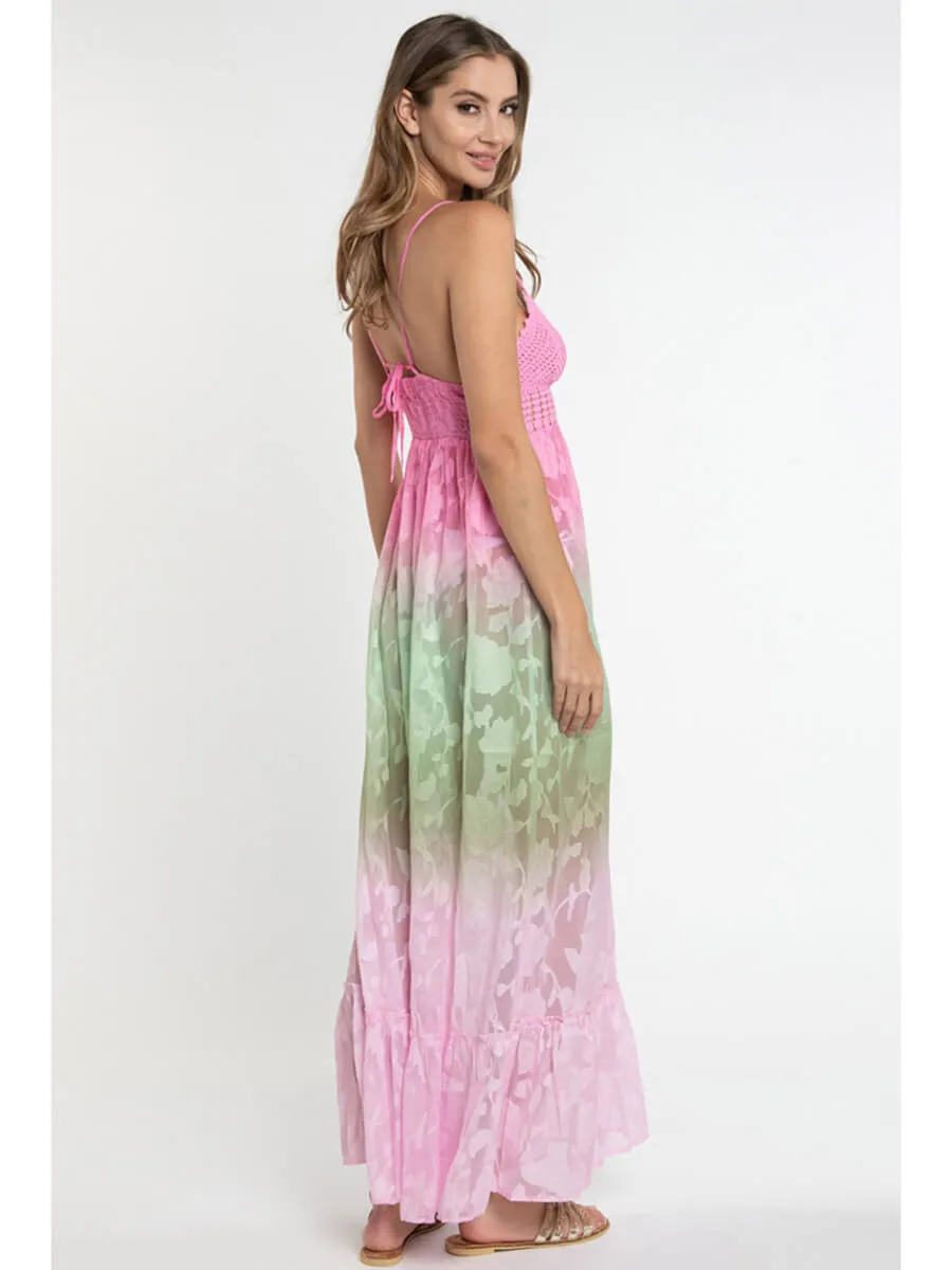 Tianna Maxi Dress In Fuchsia