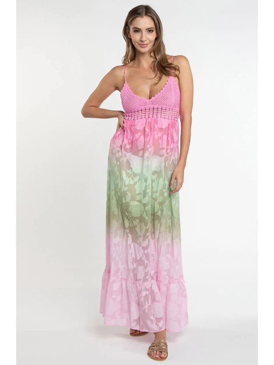 Tianna Maxi Dress In Fuchsia