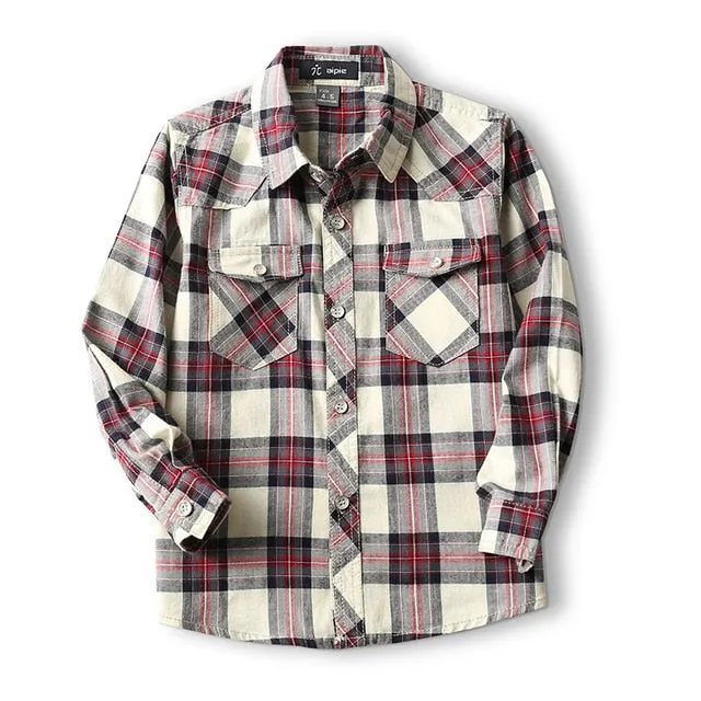 Toddler Boy's Anchor Pattern Shirt