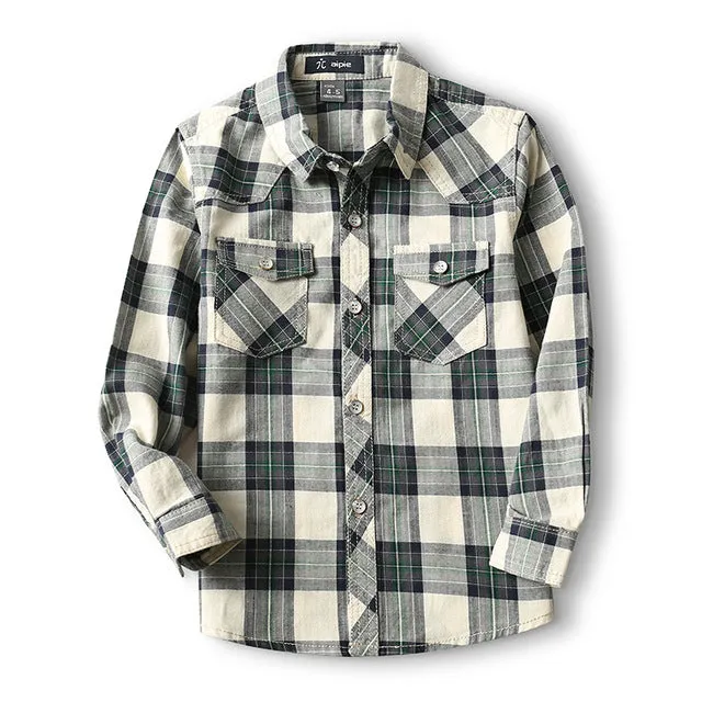 Toddler Boy's Anchor Pattern Shirt