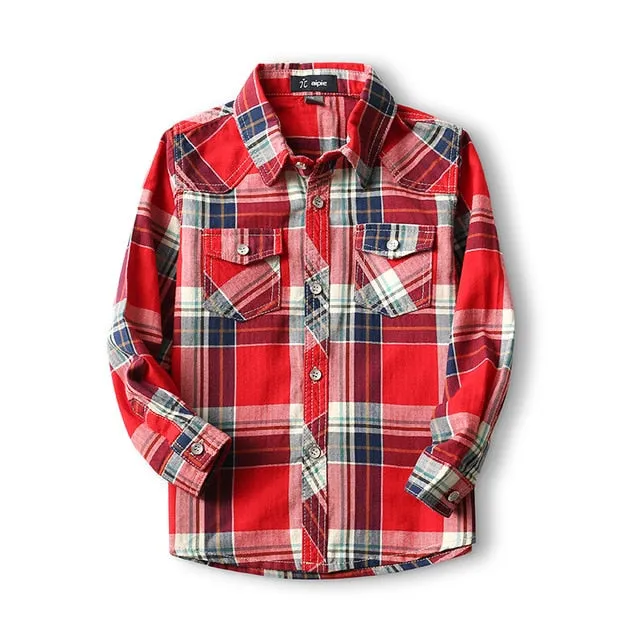 Toddler Boy's Anchor Pattern Shirt
