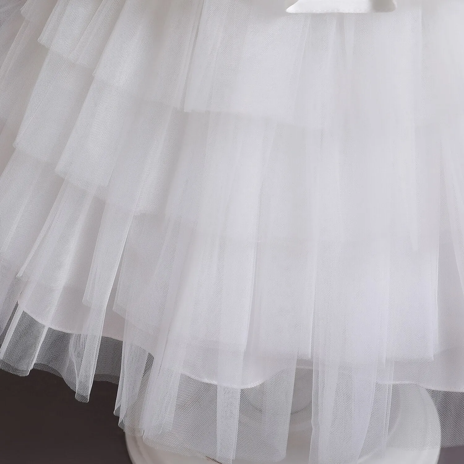 Toddler Girls White Weddings Party Princess Dresses Elegant Kids