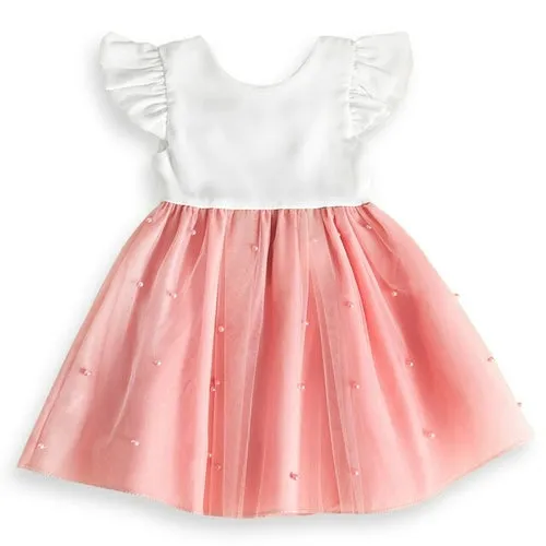 Toddler Girls White Weddings Party Princess Dresses Elegant Kids