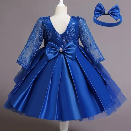 Toddler Girls White Weddings Party Princess Dresses Elegant Kids