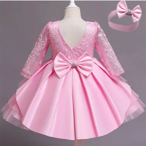 Toddler Girls White Weddings Party Princess Dresses Elegant Kids