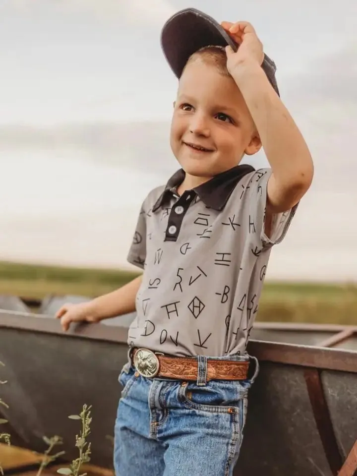 TODDLER GREY BRANDS POLO SHIRT