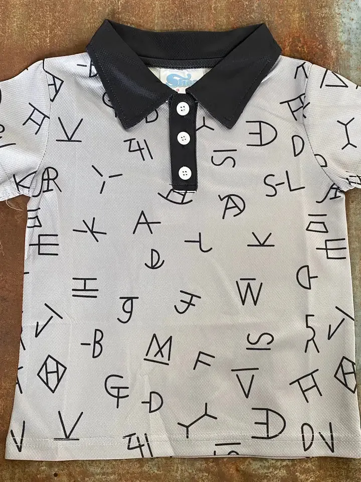 TODDLER GREY BRANDS POLO SHIRT