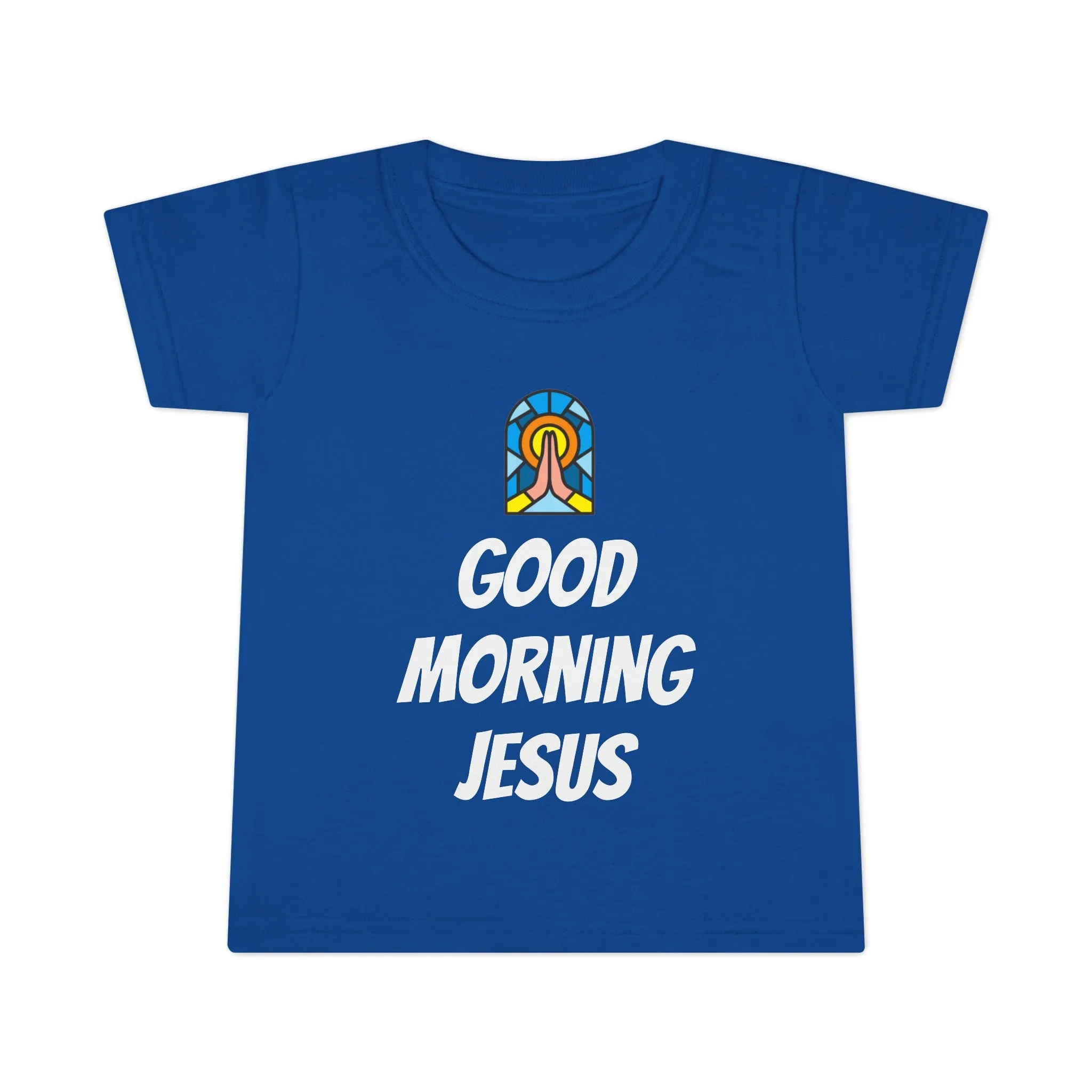 Toddler T-shirt - White Writing - GOOD MORNING JESUS