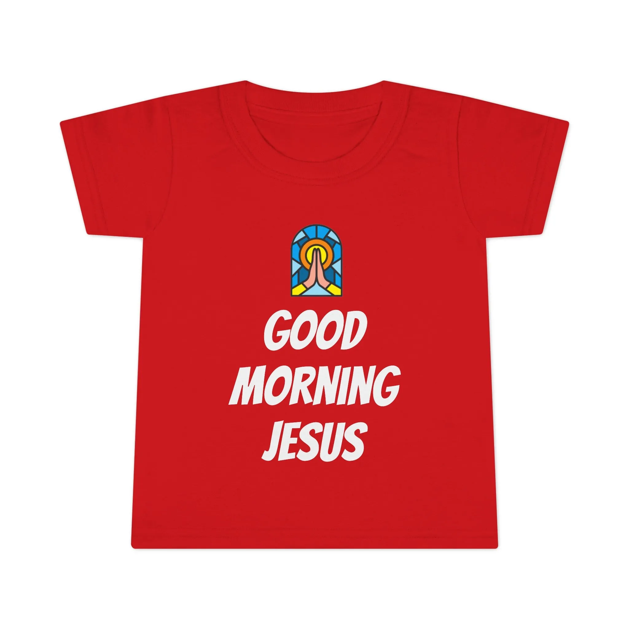 Toddler T-shirt - White Writing - GOOD MORNING JESUS