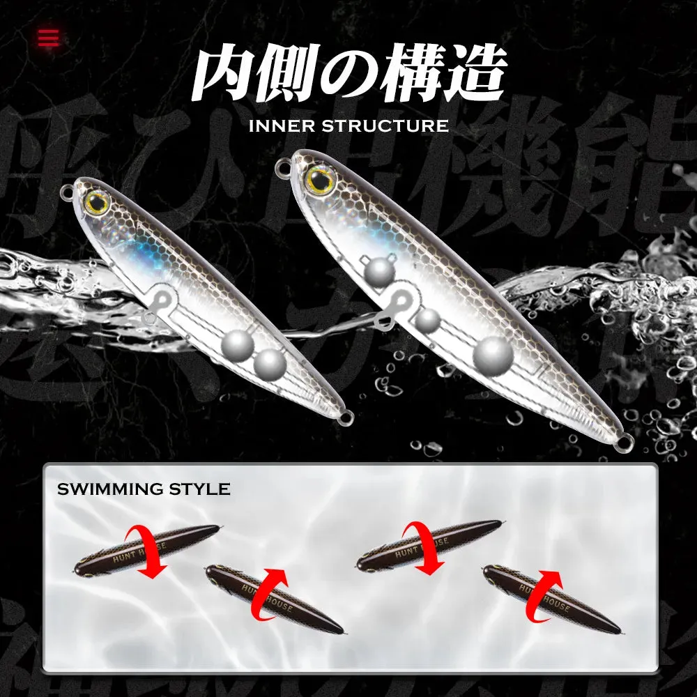 Top water Pencil Fishing Lure 60/90/100mm 6.4/12.4/18.8g Surface Floating Bait
