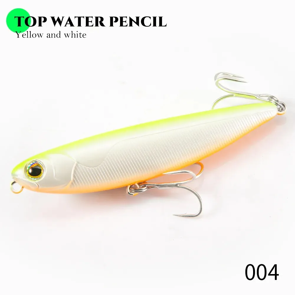 Top water Pencil Fishing Lure 60/90/100mm 6.4/12.4/18.8g Surface Floating Bait