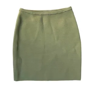 TORN By Ronny Kobo Knit Mini Skirt Olive Green Size Small