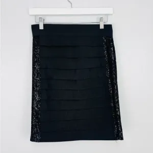 Tory Burch Antiscia Sequin Y2K Bondage High Waisted Pencil Skirt