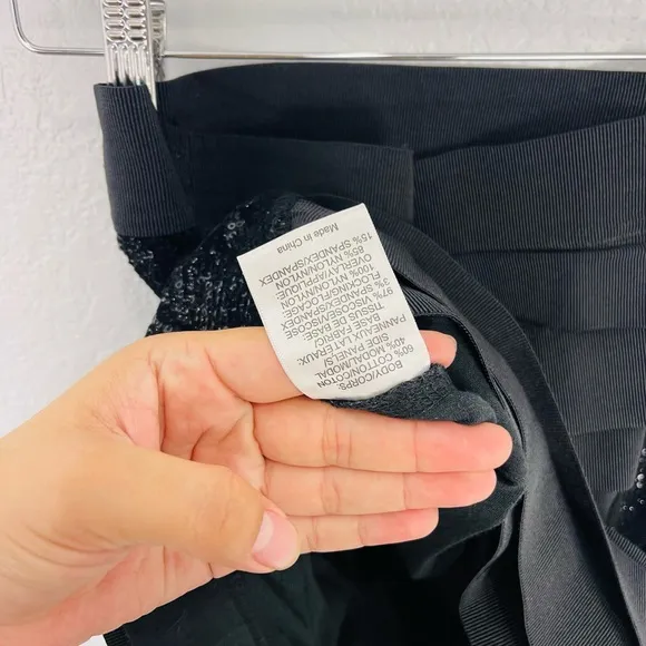 Tory Burch Antiscia Sequin Y2K Bondage High Waisted Pencil Skirt