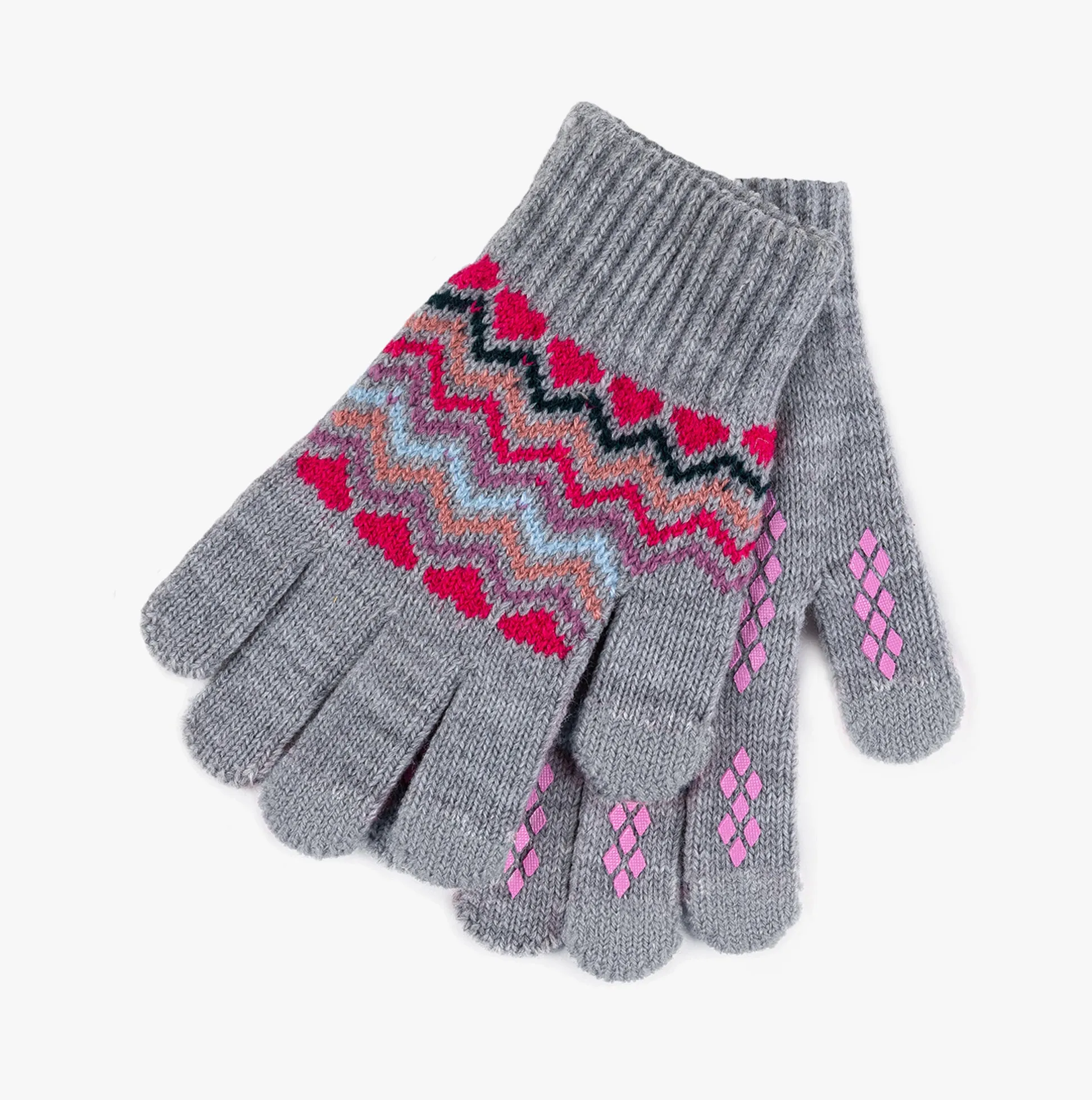 Totes Toasties KNITTED HAT GLOVE AND SNOOD SET Unisex Kids Pink Mix