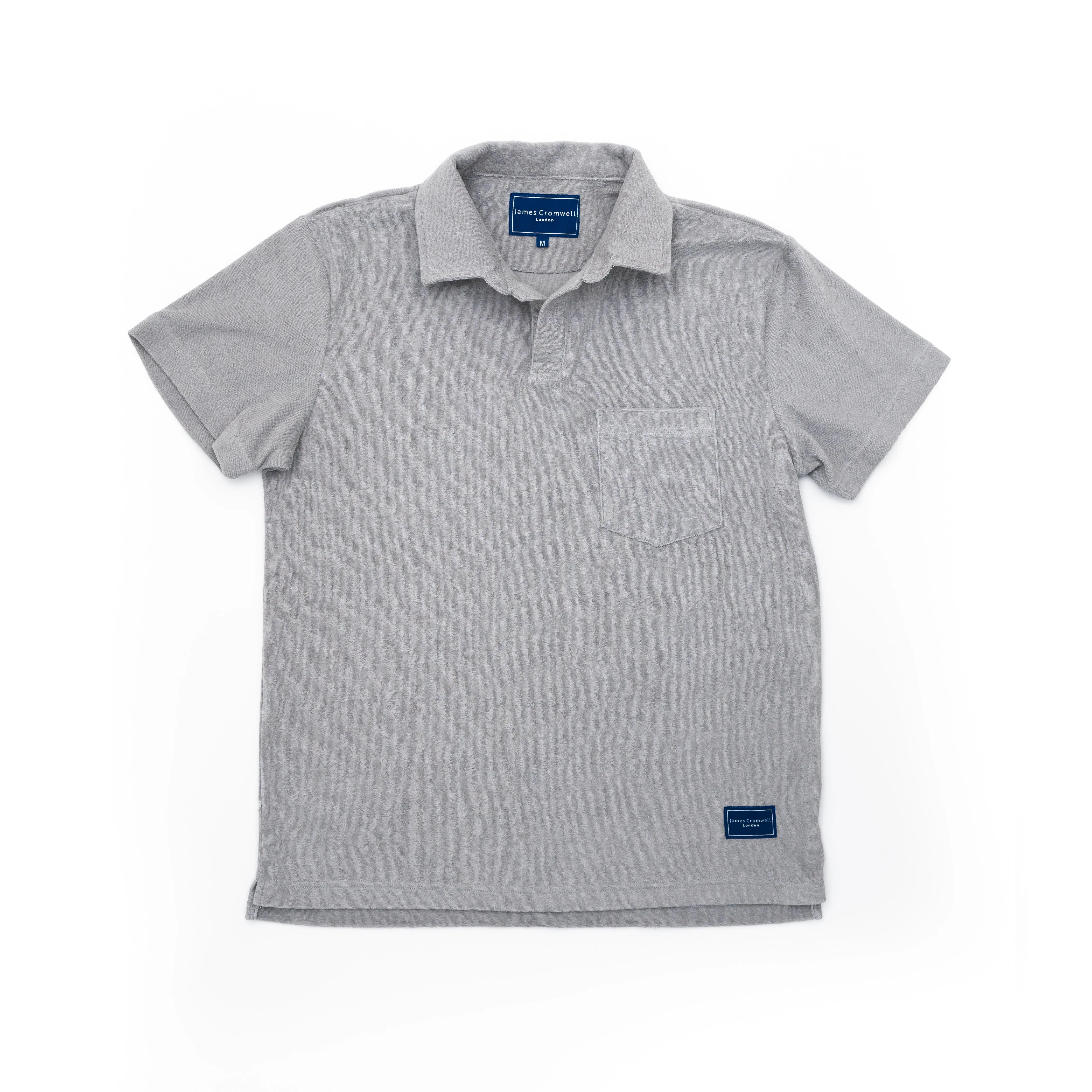 Towelling Polo Grey