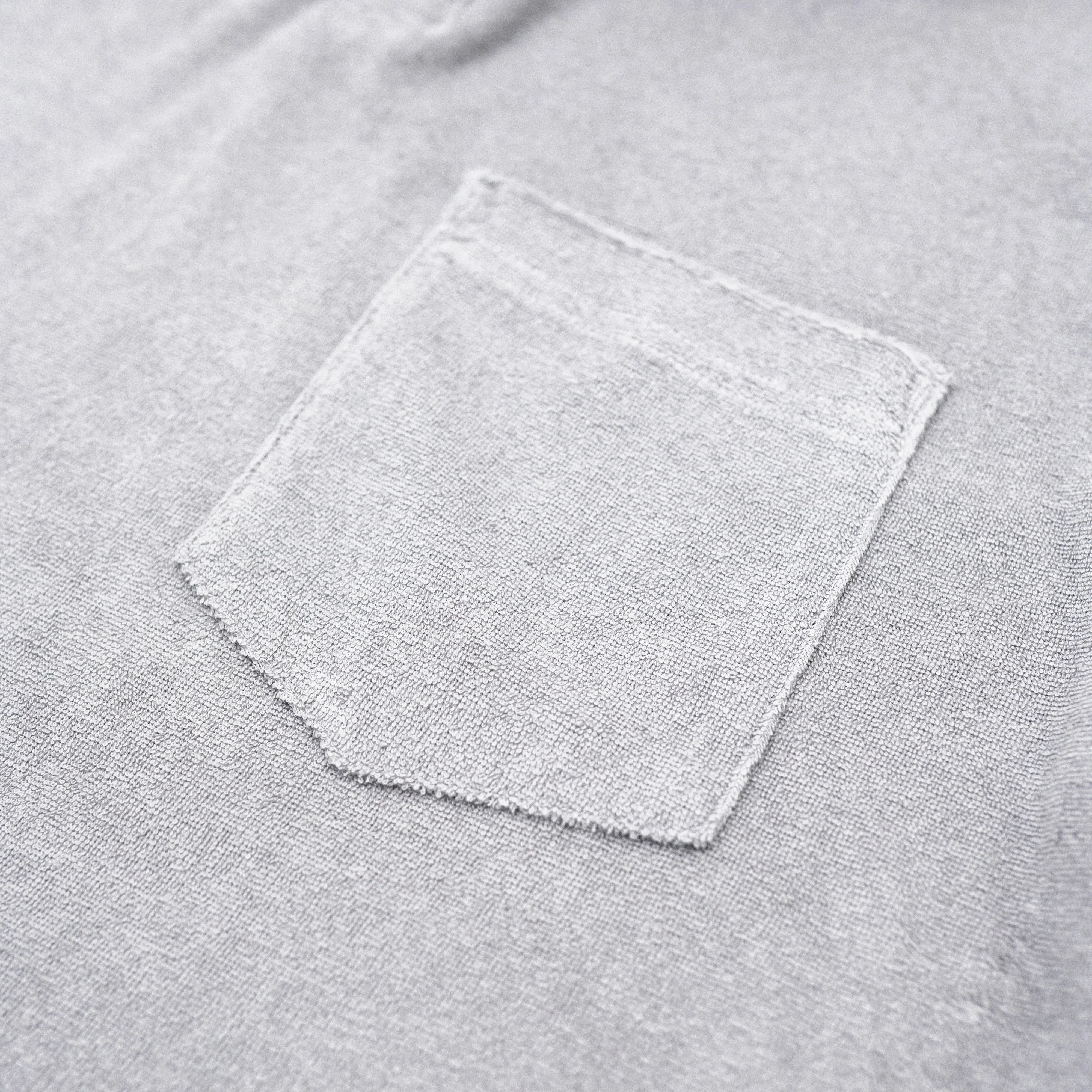 Towelling Polo Grey