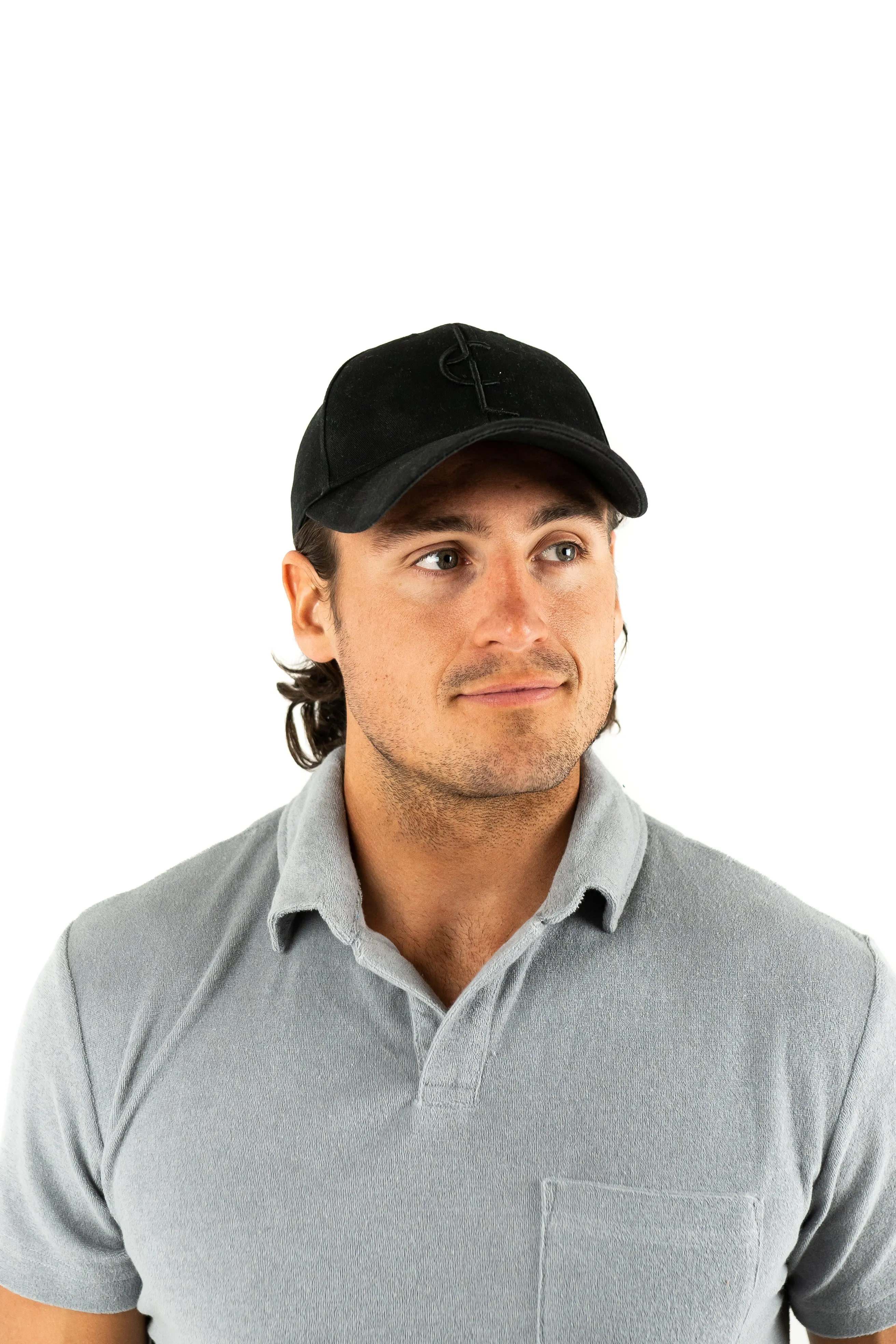 Towelling Polo Grey