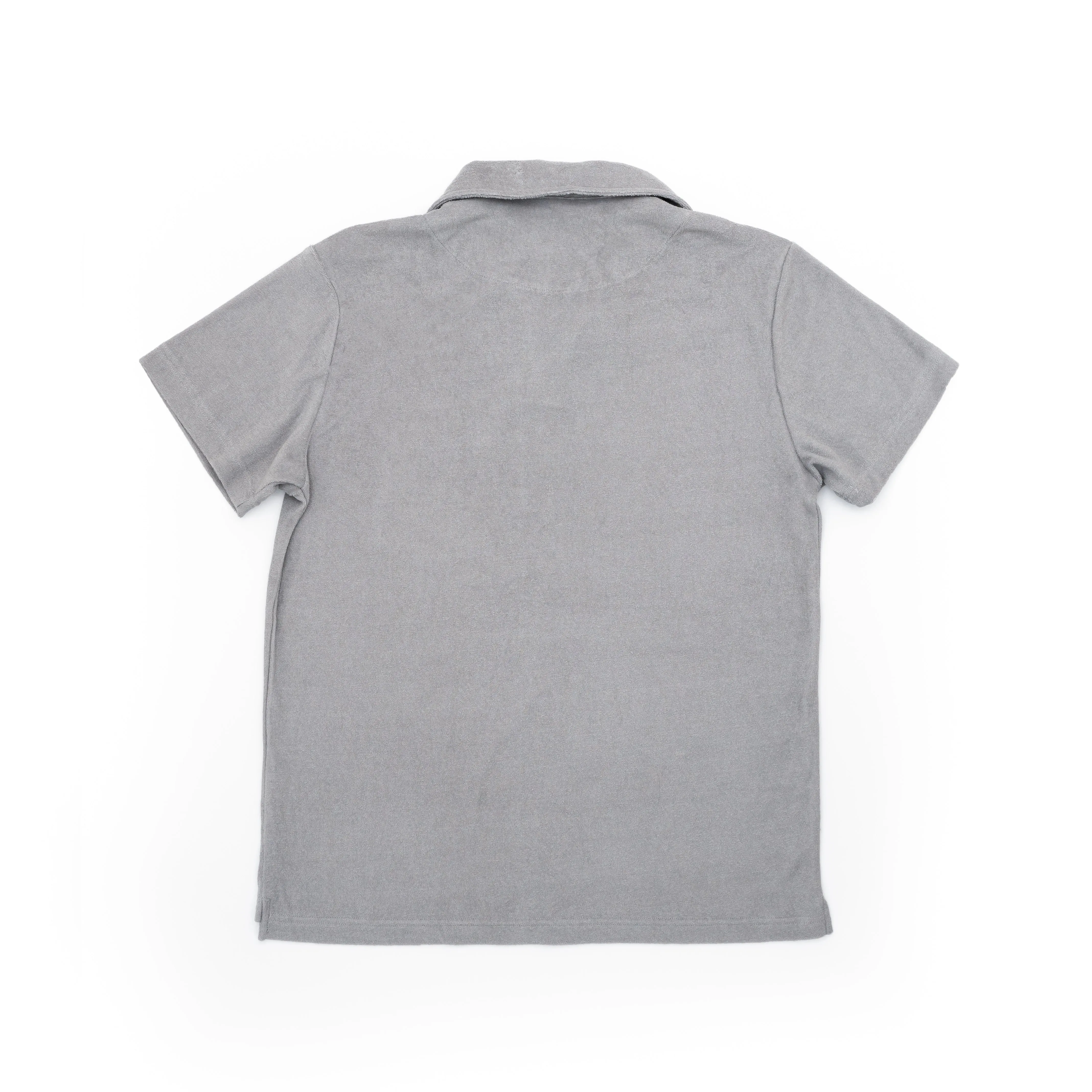 Towelling Polo Grey