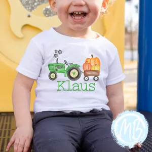 Tractor w/name Boy's Tee