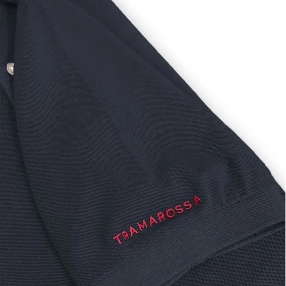 Tramarossa Blue Cotton Polo Shirt