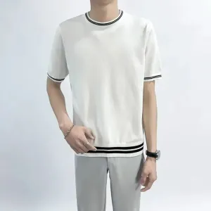 Trendy Ice Silk Kurzarm-Herren-T-Shirt von UrbanFlex