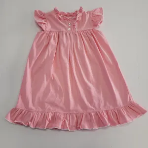 True Kids Clothing Morning Dress - Pink/White Picot