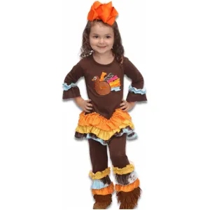Turkey Day Girl's Set
