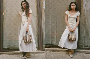 UMBRA SKIRT, ALMONDINE
