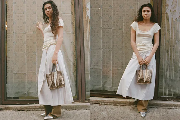 UMBRA SKIRT, ALMONDINE