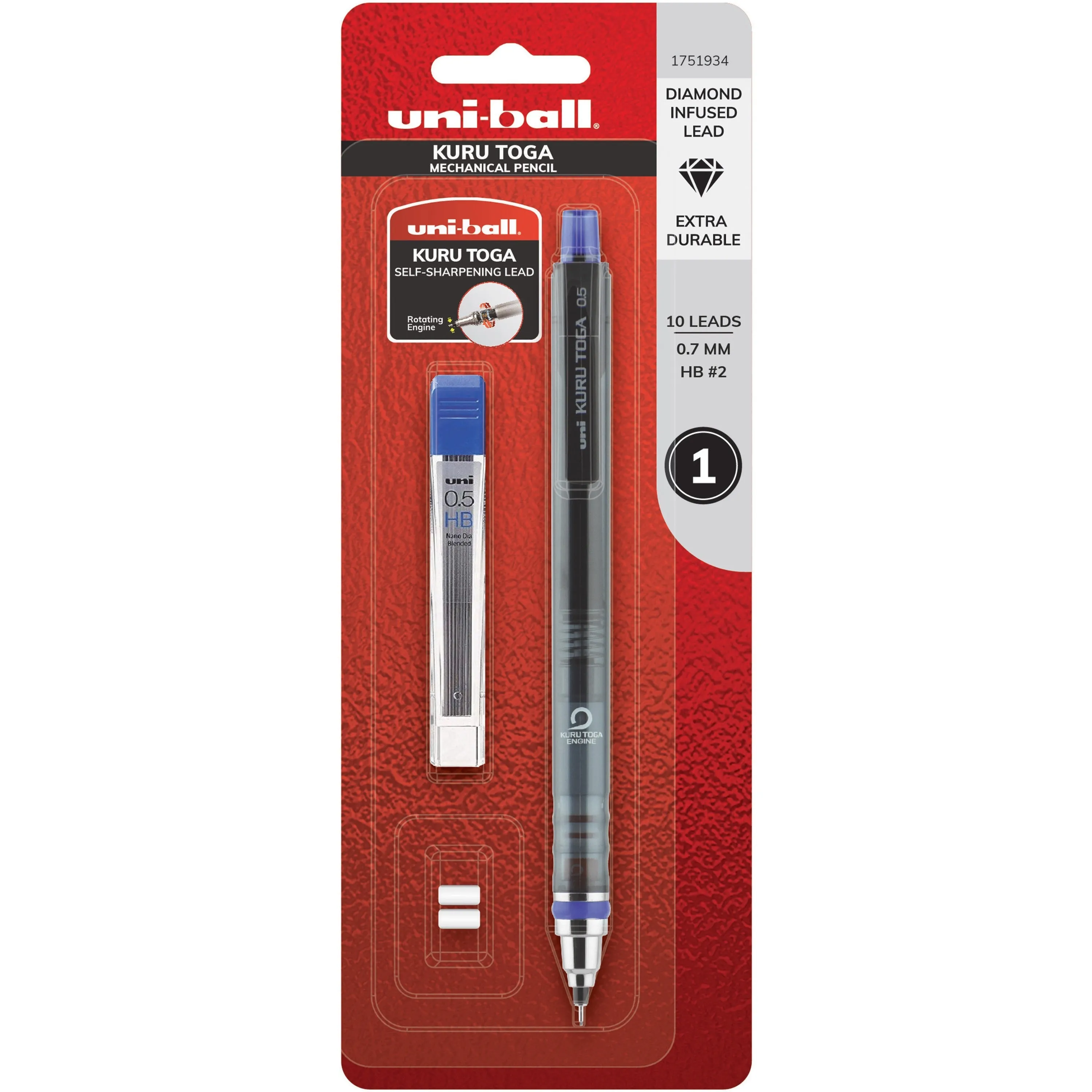 Uni-Ball KuruToga Mechanical Pencil, 0.5 mm