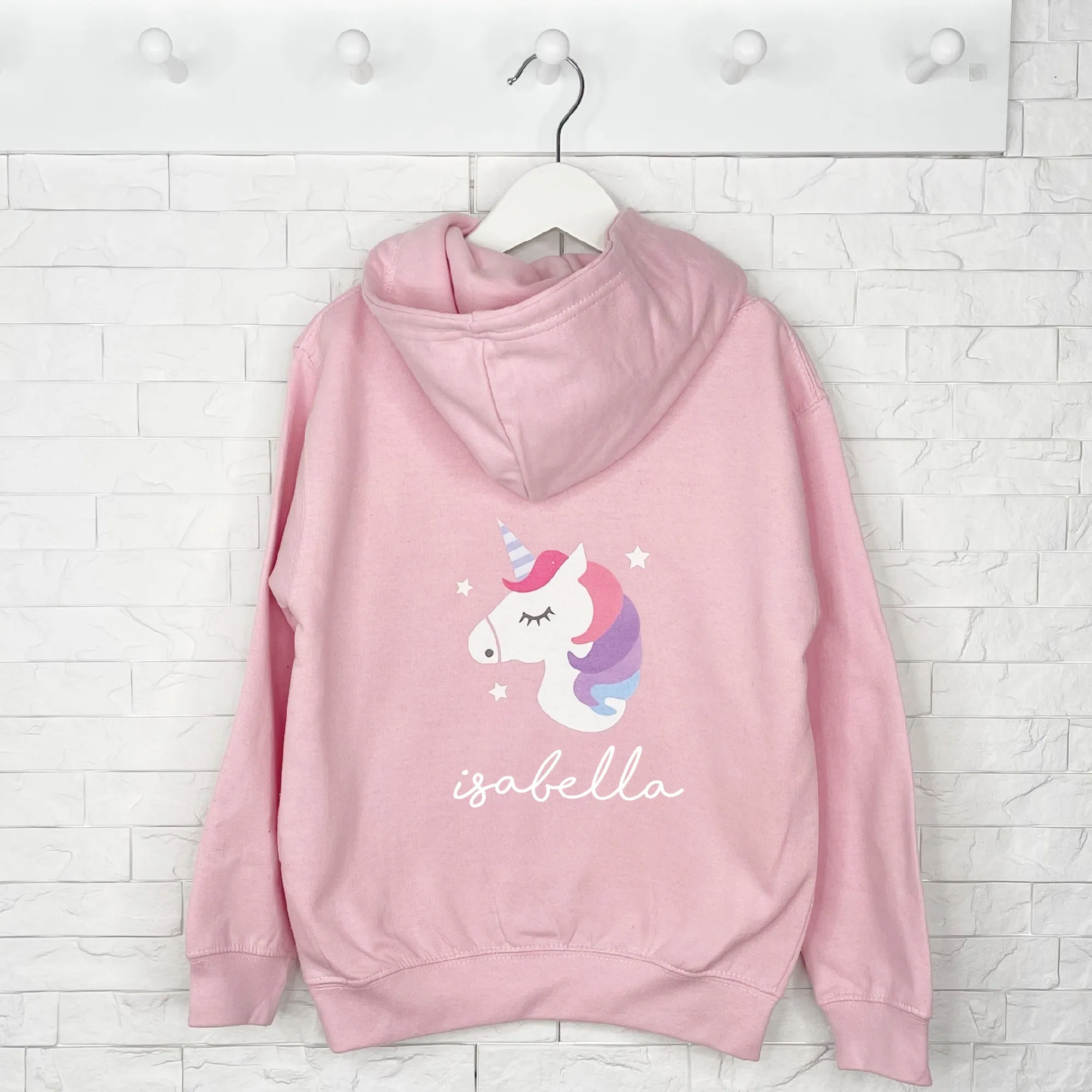 Unicorn Personalised Girls Hoodie