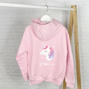 Unicorn Personalised Girls Hoodie