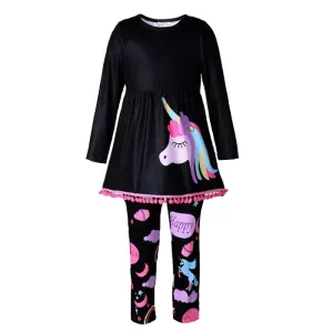 Unicorn Print Tshirt and Leggings set