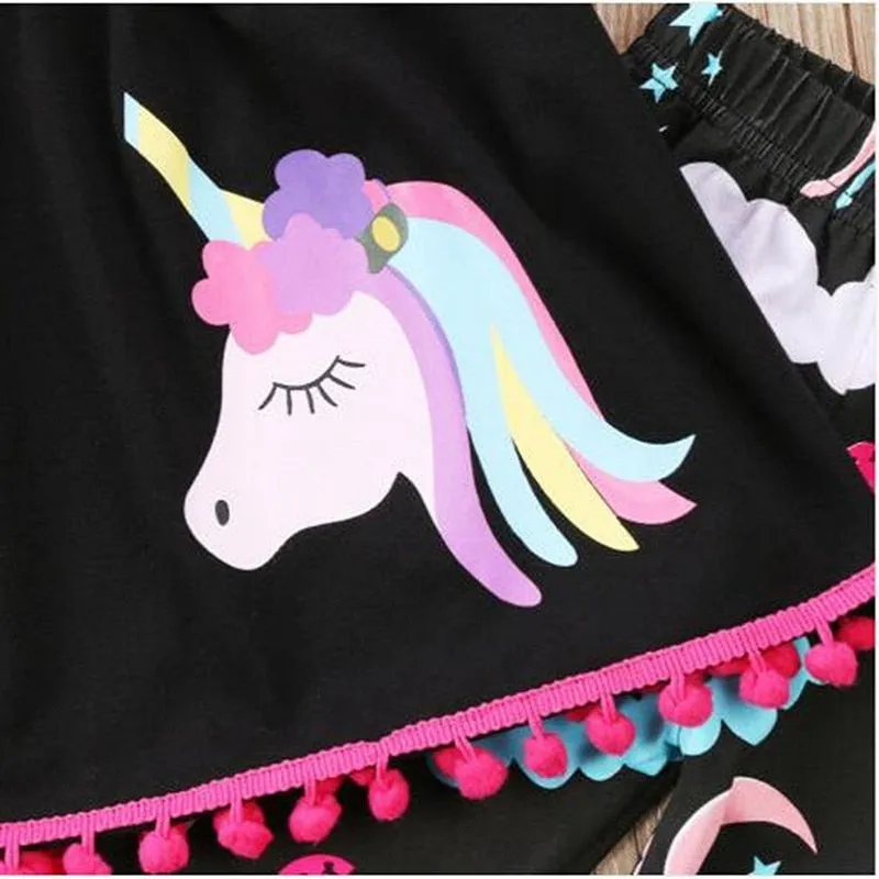 Unicorn Print Tshirt and Leggings set