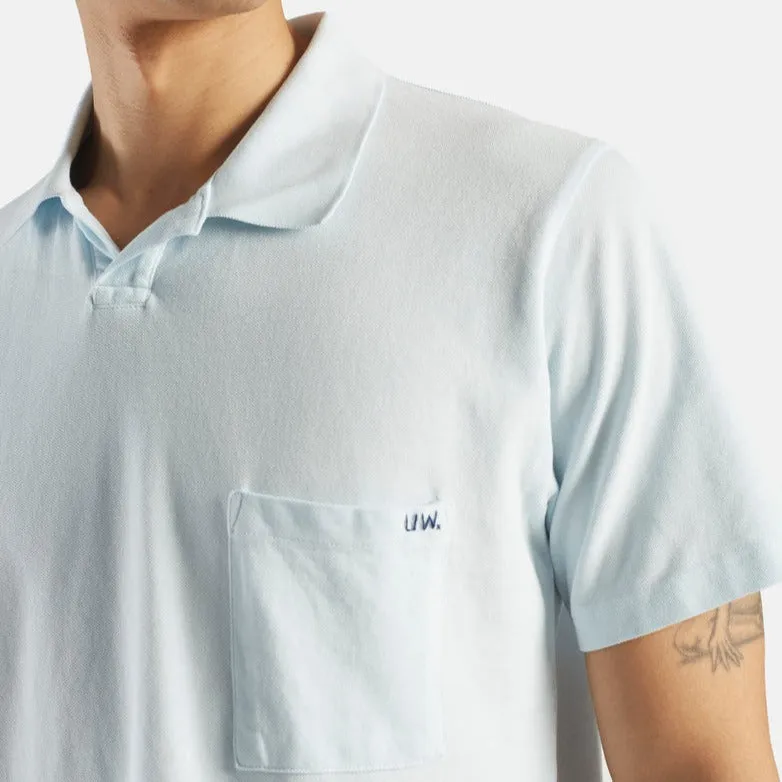 Universal Works Vacation Polo Piquet Sky