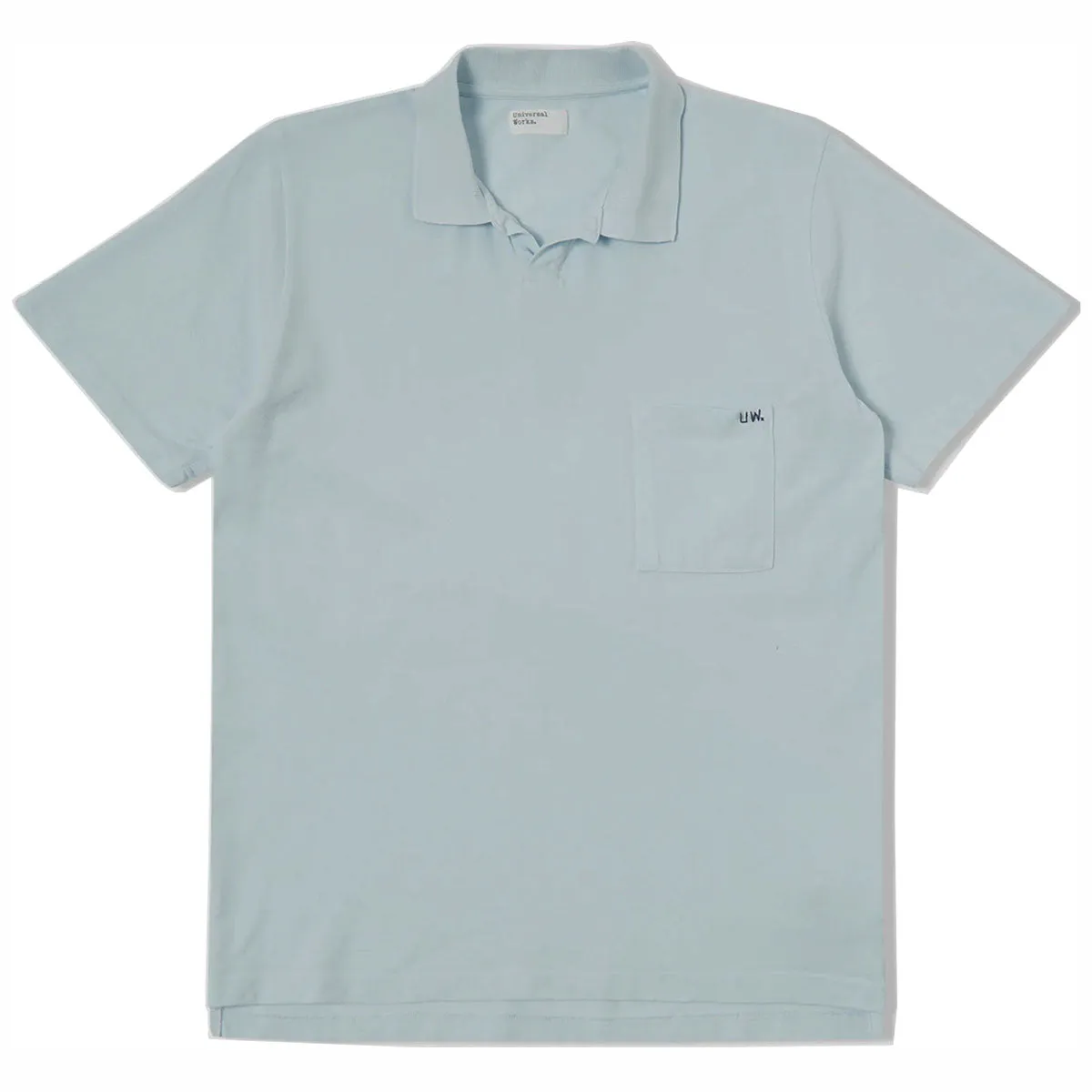 Universal Works Vacation Polo Piquet Sky