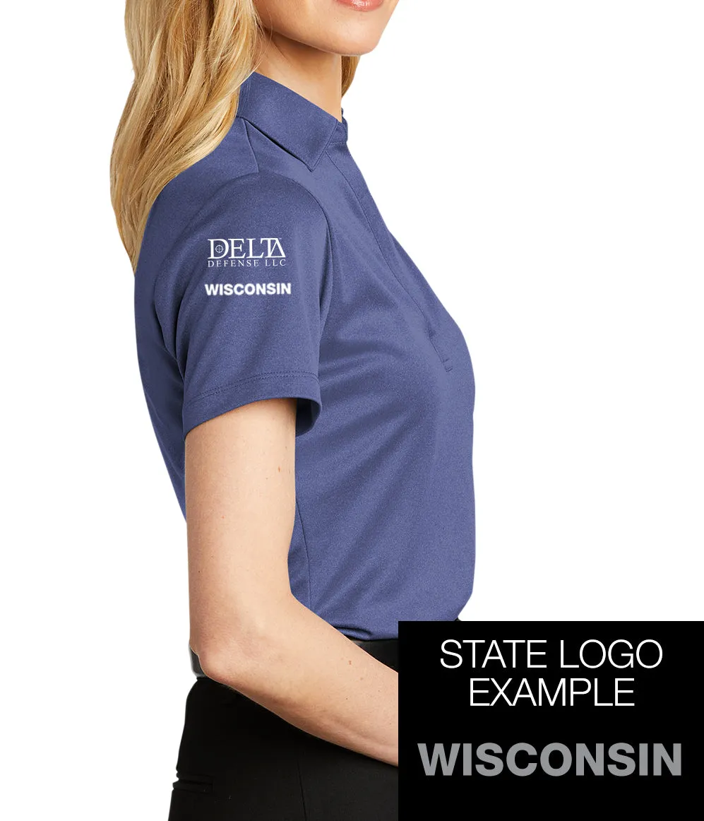 USCAA Port Authority® Women's Heathered Silk Touch™ Performance Polo