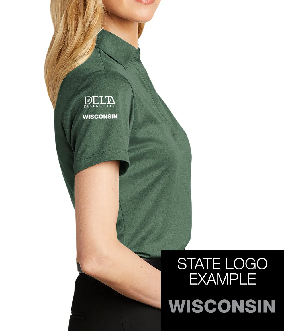 USCAA Port Authority® Women's Heathered Silk Touch™ Performance Polo