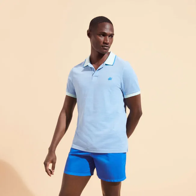 VILEBREQUIN Men Cotton Changing Color Pique Polo Shirt